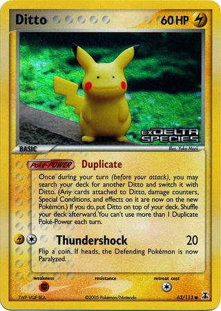 Ditto (Pikachu) [Reverse Holo]